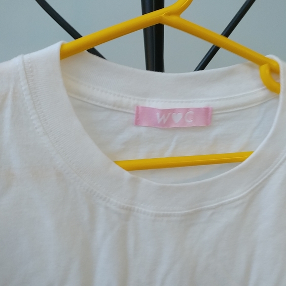 W♥C / Wego Japan white cherry oversized tee - Picture 4 of 4